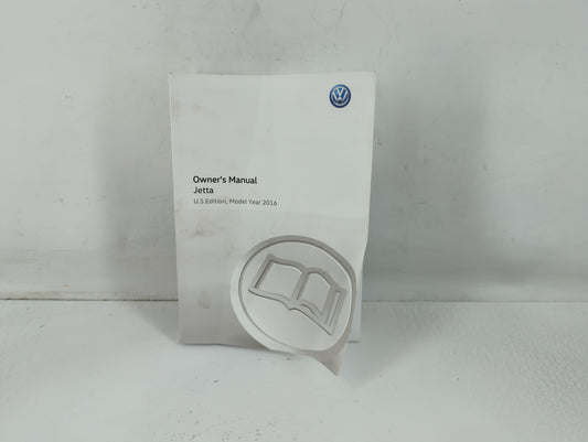 2016 Volkswagen Jetta Owners Manual Book Guide P/N:5C6012723AL OEM Used Auto Parts - Oemusedautoparts1.com