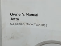 2016 Volkswagen Jetta Owners Manual Book Guide P/N:5C6012723AL OEM Used Auto Parts - Oemusedautoparts1.com