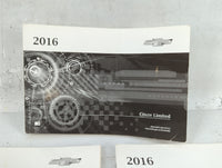 2016 Chevrolet Cruze Owners Manual Book Guide OEM Used Auto Parts - Oemusedautoparts1.com