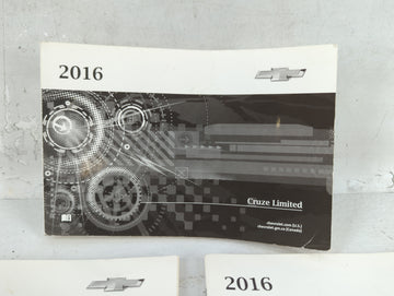 2016 Chevrolet Cruze Owners Manual Book Guide OEM Used Auto Parts