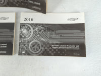 2016 Chevrolet Cruze Owners Manual Book Guide OEM Used Auto Parts - Oemusedautoparts1.com