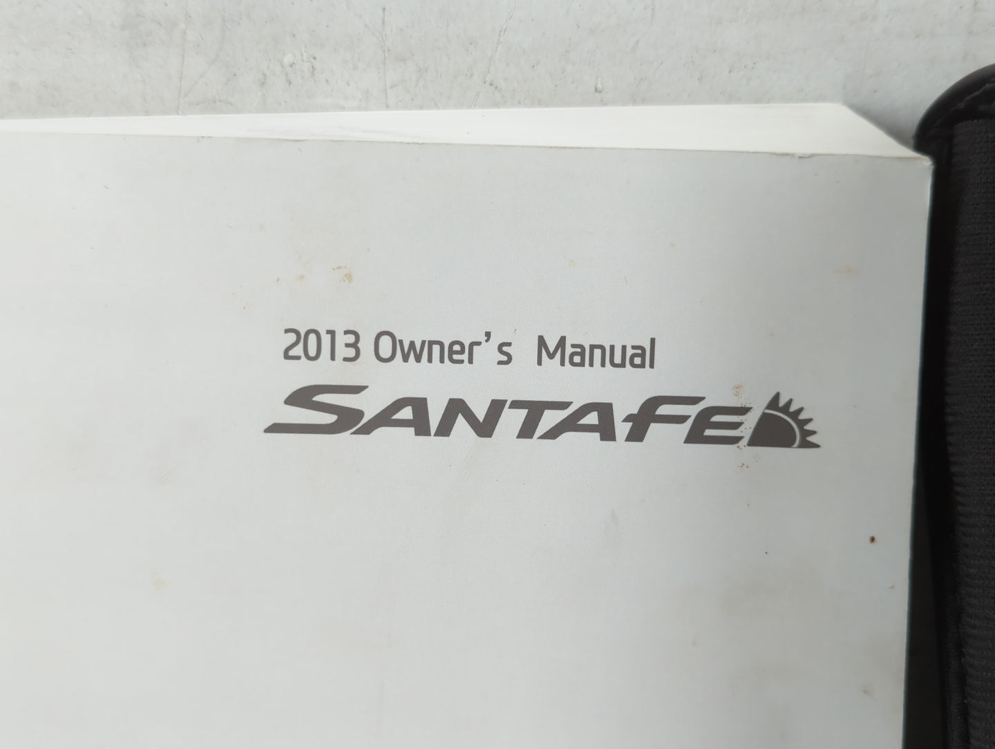 2013 Hyundai Santa Fe Owners Manual Book Guide P/N:DB80-EU34C OEM Used Auto Parts - Oemusedautoparts1.com