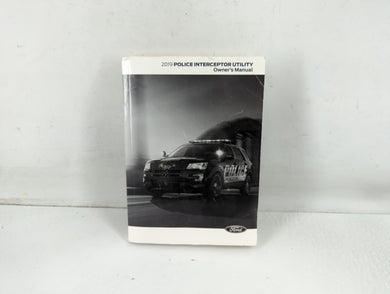 2019 Ford Police Interceptor Utility Owners Manual Book Guide P/N:KL2J 19A321 HA OEM Used Auto Parts