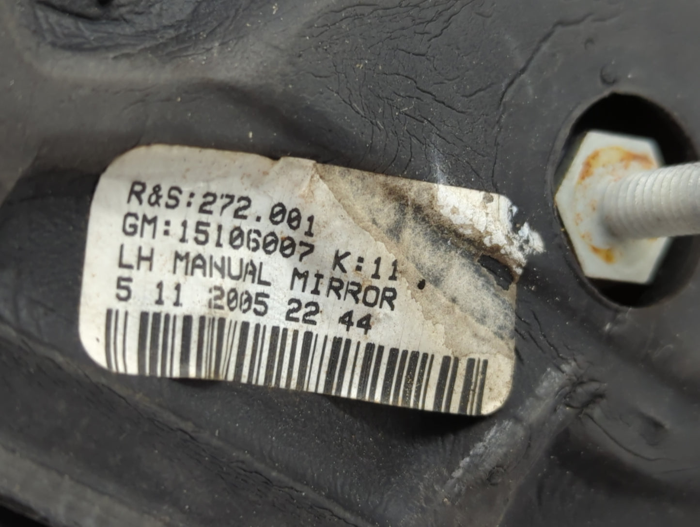 1999-2007 Chevrolet Silverado 2500 Side Mirror Replacement Driver Left View Door Mirror P/N:18 8 2006 20 47 15106007 Fits OEM Used Auto Parts - Oemusedautoparts1.com