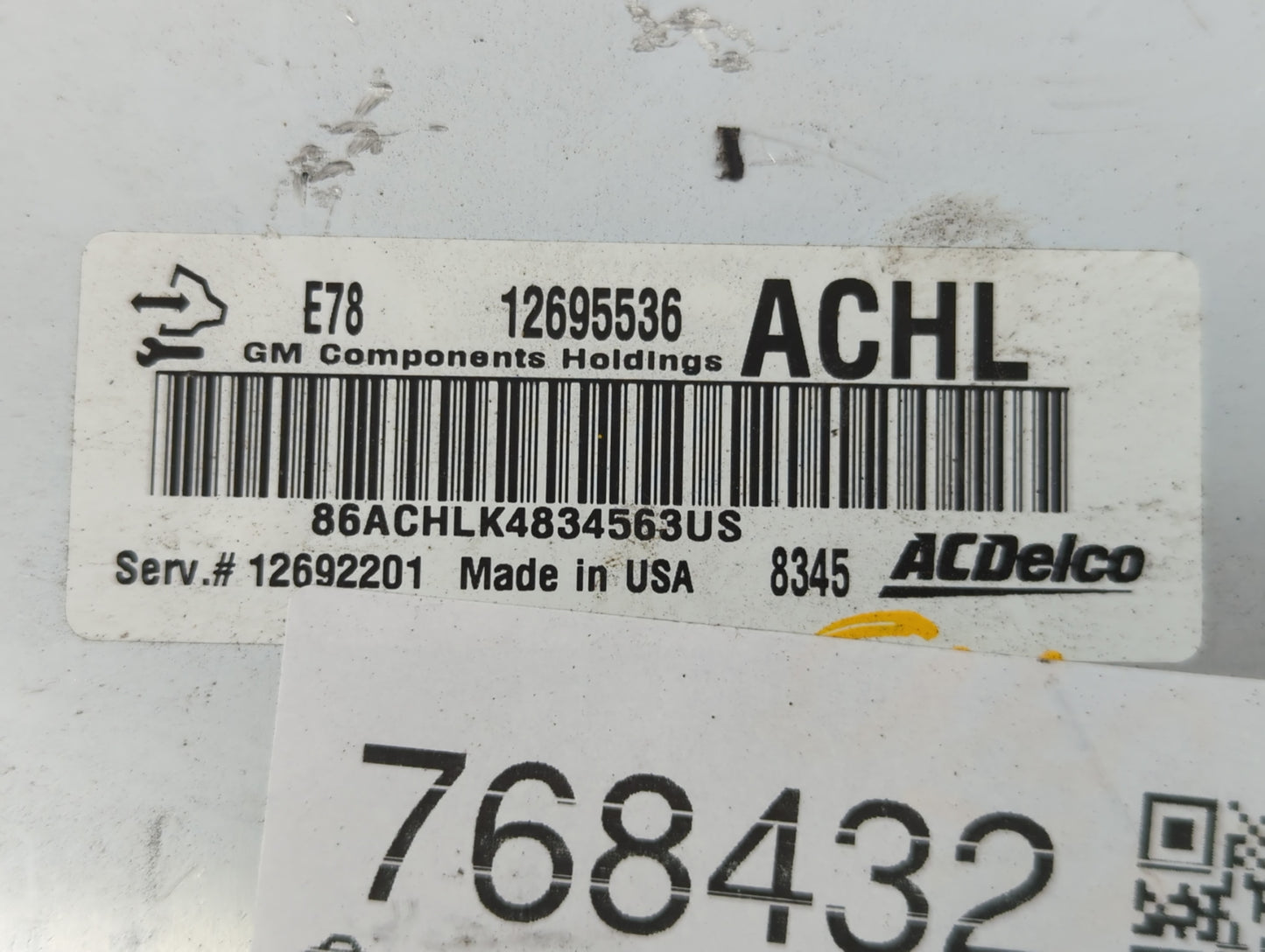 2017-2021 Buick Encore PCM Engine Control Computer ECU ECM PCU OEM P/N:12692201 12695536 Fits Fits 2017 2018 2019 2020 2021 OEM Used Auto Parts - Oemusedautoparts1.com