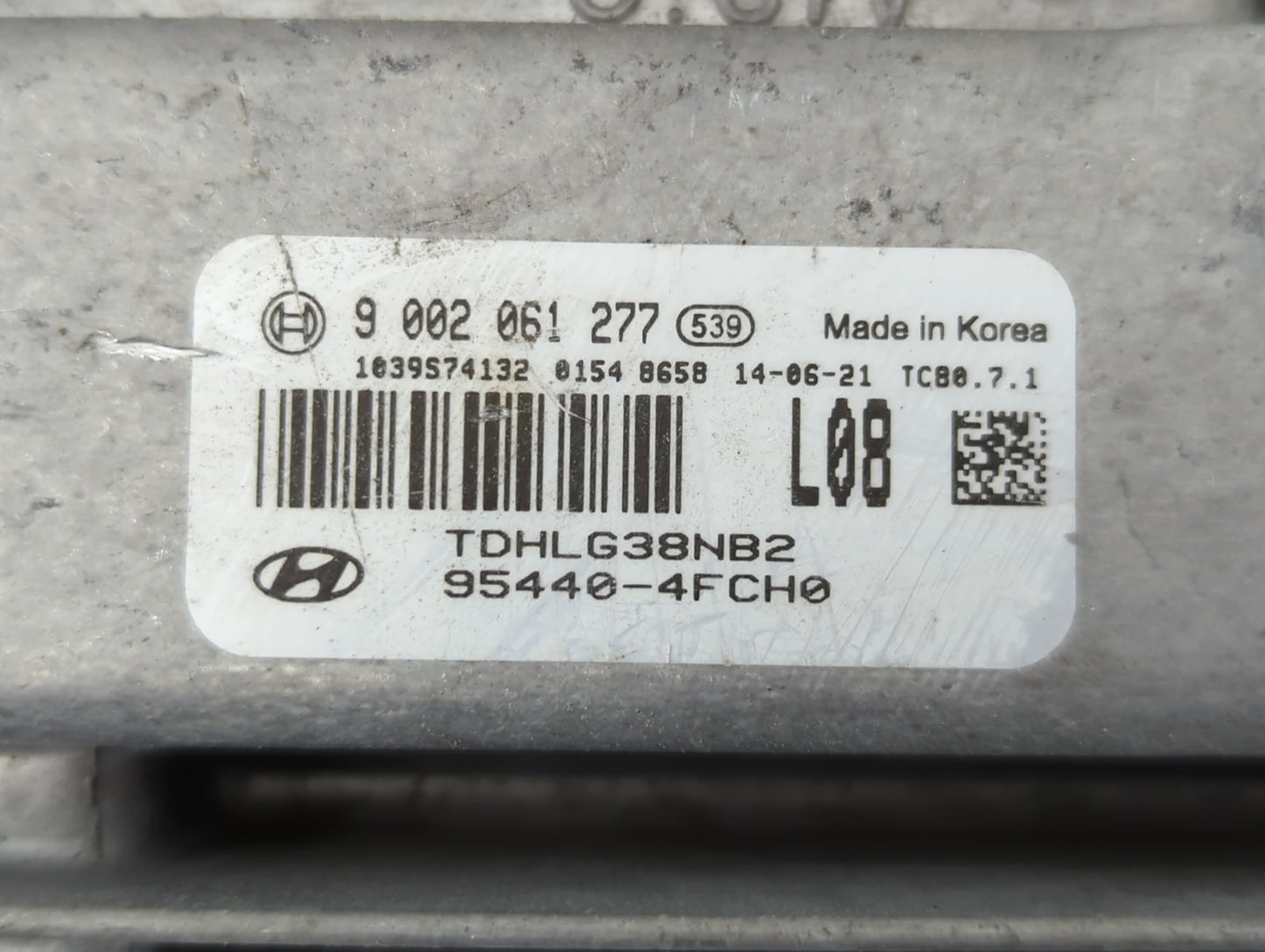 2012-2016 Hyundai Genesis PCM Engine Control Computer ECU ECM PCU OEM P/N:95440-4FCH0 9 002 061 277 Fits OEM Used Auto Parts - Oemusedautoparts1.com