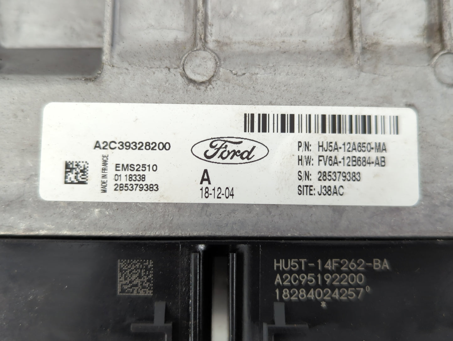 2017-2018 Ford Escape PCM Engine Control Computer ECU ECM PCU OEM P/N:FV6A-12B684-AB HJ5A-12A650-MA Fits Fits 2017 2018 OEM Used Auto Parts - Oemusedautoparts1.com