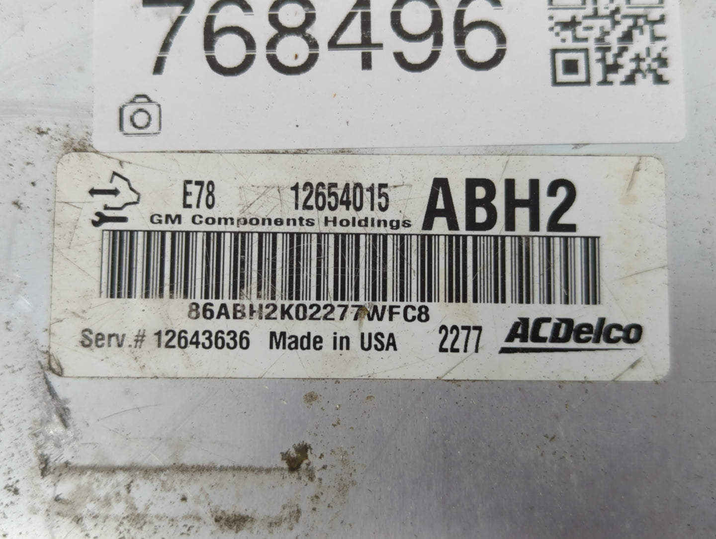 2013 Chevrolet Silverado 2500 PCM Engine Control Computer ECU ECM PCU OEM P/N:12654015 12643636 Fits Fits 2014 2015 2016 2017 OEM Used Auto Parts - Oemusedautoparts1.com