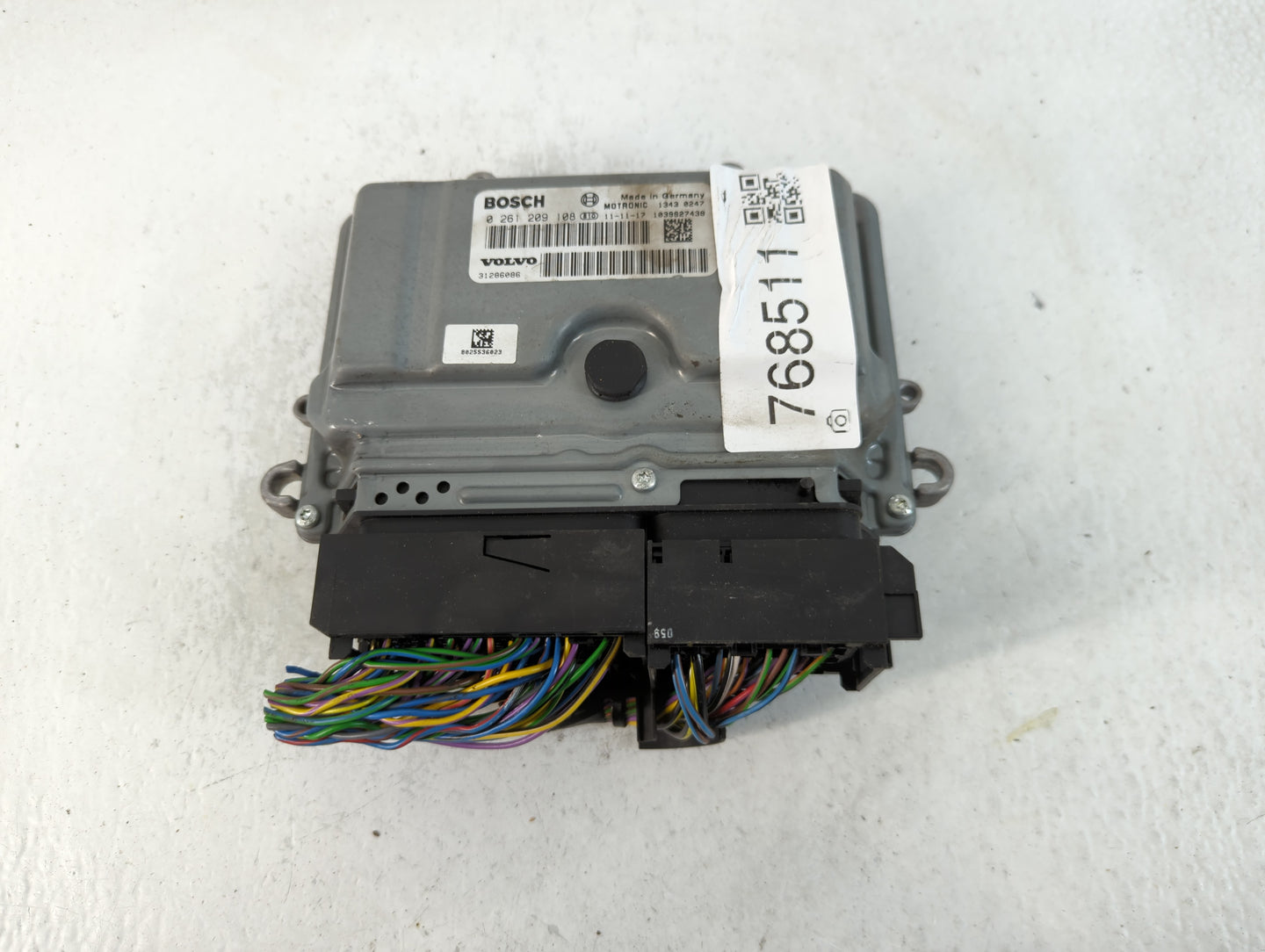 2012 Volvo S60 PCM Engine Control Computer ECU ECM PCU OEM P/N:0 261 209 108 Fits OEM Used Auto Parts - Oemusedautoparts1.com