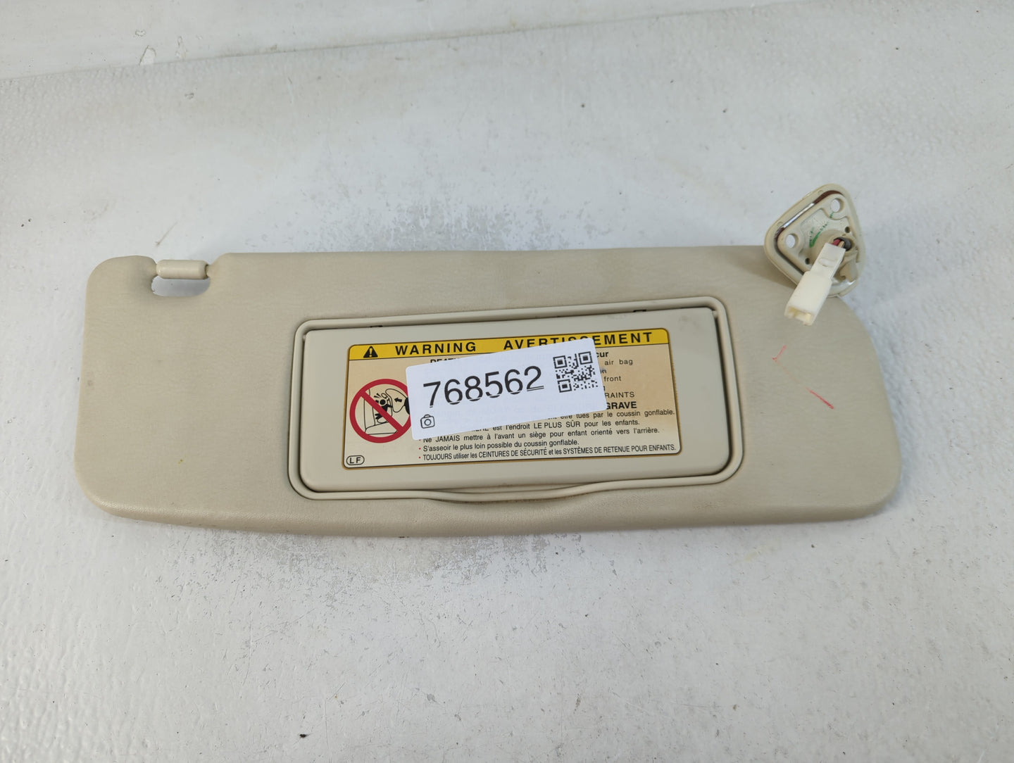 2002-2006 Lexus Sc430 Sun Visor Shade Replacement Passenger Right Mirror Fits Fits 2002 2003 2004 2005 2006 OEM Used Auto Parts - Oemusedautoparts1.com