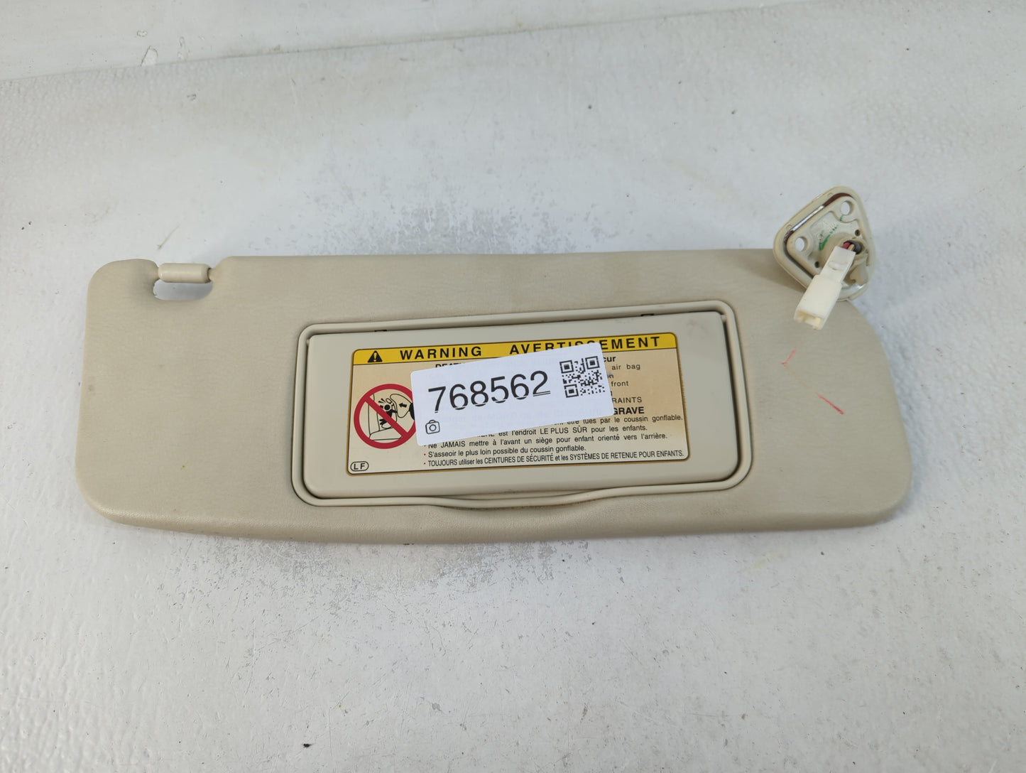 2002-2006 Lexus Sc430 Sun Visor Shade Replacement Passenger Right Mirror Fits Fits 2002 2003 2004 2005 2006 OEM Used Auto Parts - Oemusedautoparts1.com