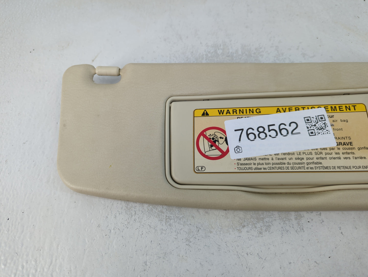 2002-2006 Lexus Sc430 Sun Visor Shade Replacement Passenger Right Mirror Fits Fits 2002 2003 2004 2005 2006 OEM Used Auto Parts - Oemusedautoparts1.com