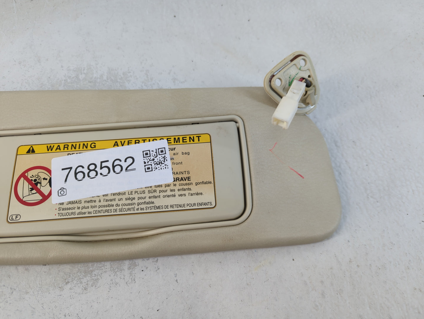 2002-2006 Lexus Sc430 Sun Visor Shade Replacement Passenger Right Mirror Fits Fits 2002 2003 2004 2005 2006 OEM Used Auto Parts - Oemusedautoparts1.com