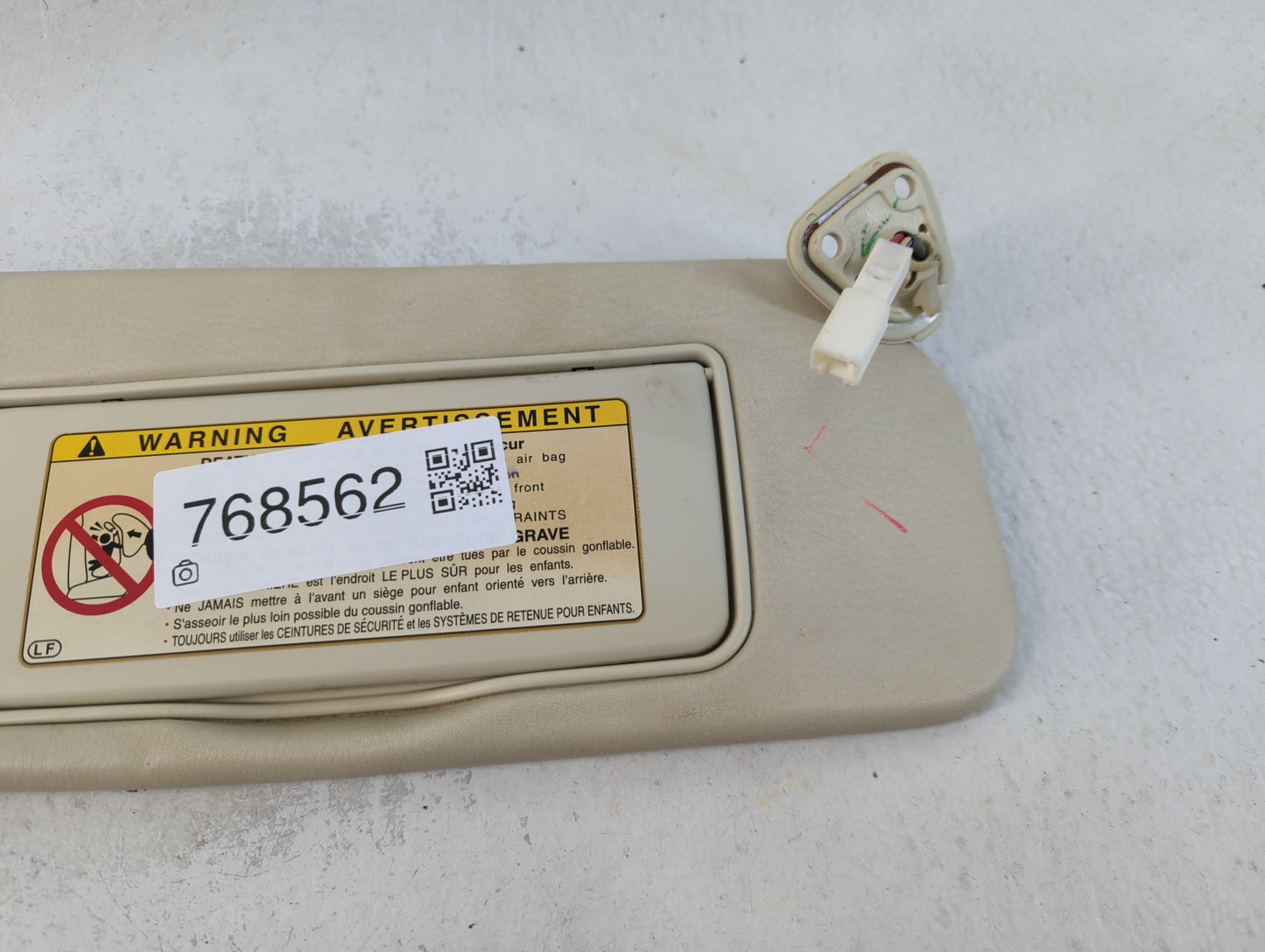 2002-2006 Lexus Sc430 Sun Visor Shade Replacement Passenger Right Mirror Fits Fits 2002 2003 2004 2005 2006 OEM Used Auto Parts - Oemusedautoparts1.com