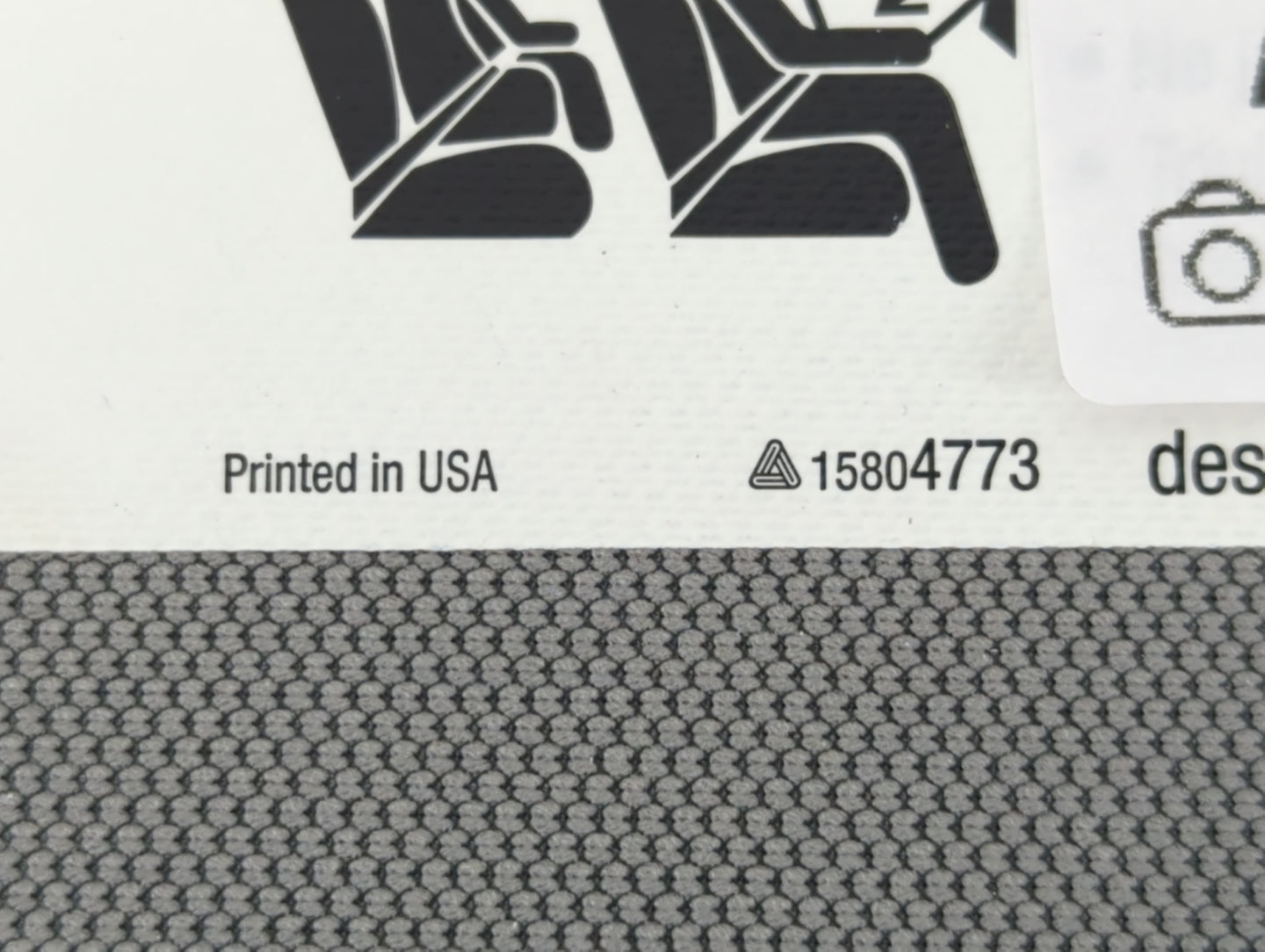 2014-2019 Chevrolet Silverado 1500 Sun Visor Shade Replacement Passenger Right Mirror Fits Fits 2014 2015 2016 2017 2018 2019 OEM Used Auto Parts - Oemusedautoparts1.com