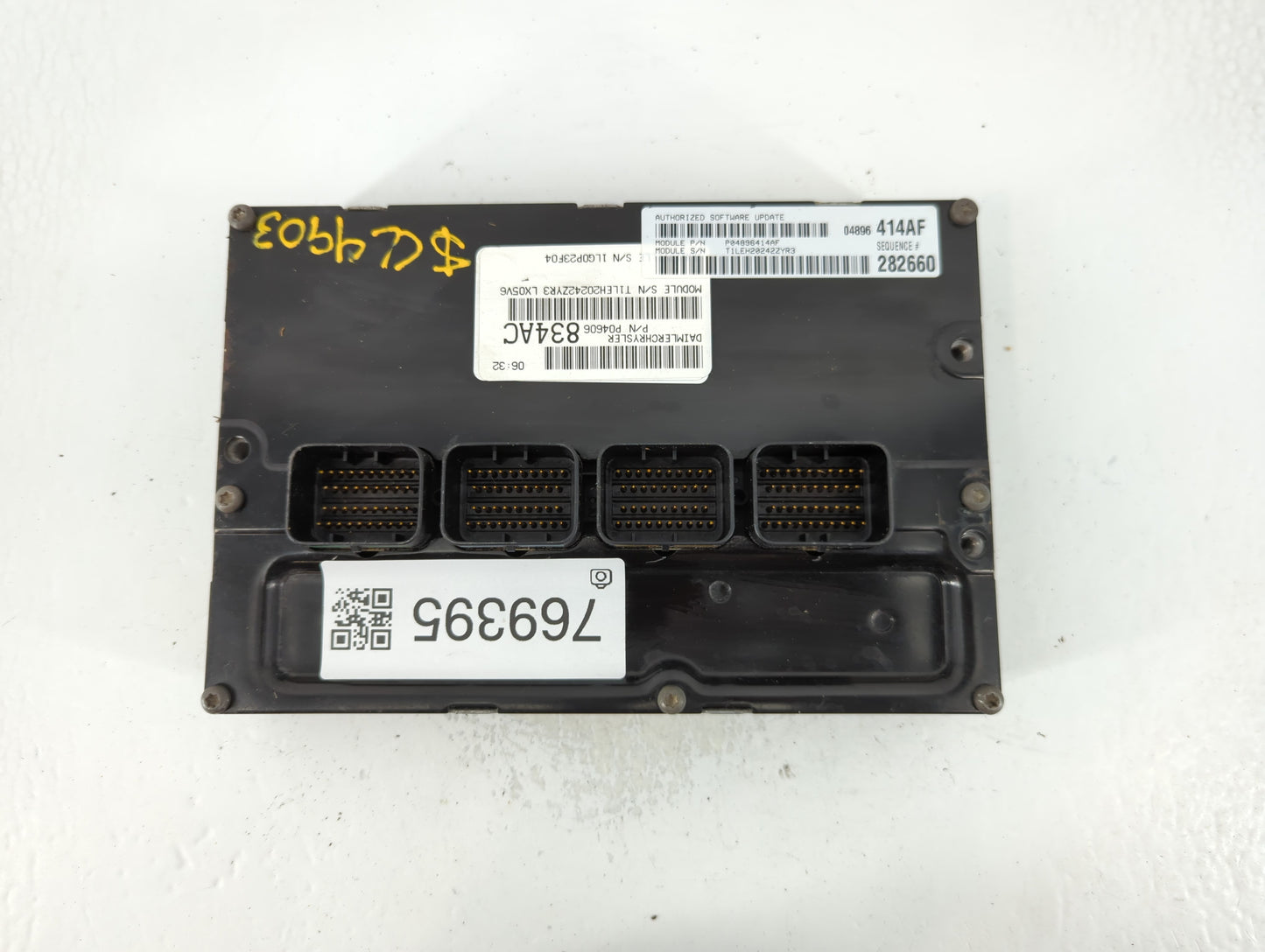2005 Dodge Magnum PCM Engine Control Computer ECU ECM PCU OEM P/N:P04896414AF Fits OEM Used Auto Parts - Oemusedautoparts1.com