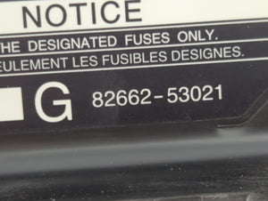 2001-2005 Lexus Is300 Fusebox Fuse Box Panel Relay Module P/N:82662-53021 8266253032 Fits Fits 2001 2002 2003 2004 2005 OEM Used Auto Parts