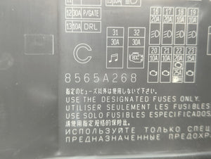 2012-2015 Mitsubishi Lancer Fusebox Fuse Box Panel Relay Module P/N:8565A268 Fits Fits 2012 2013 2014 2015 OEM Used Auto Parts