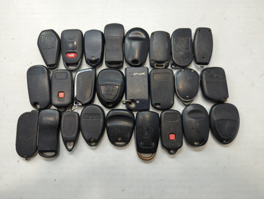 Lot of 25 Aftermarket Keyless Entry Remote Fob MIXED FCC IDS MIXED PART