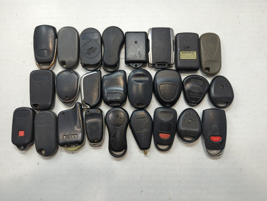 Lot of 25 Aftermarket Keyless Entry Remote Fob MIXED FCC IDS MIXED PART