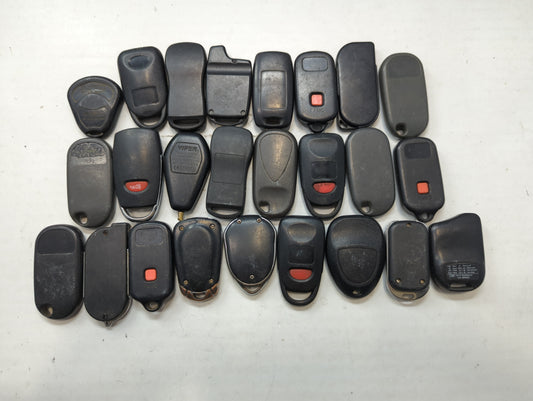 Lot of 25 Aftermarket Keyless Entry Remote Fob MIXED FCC IDS MIXED PART