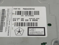 2018-2020 Dodge Journey Radio AM FM Cd Player Receiver Replacement P/N:P68342287AC Fits Fits 2018 2019 2020 OEM Used Auto Parts - Oemusedautoparts1.com