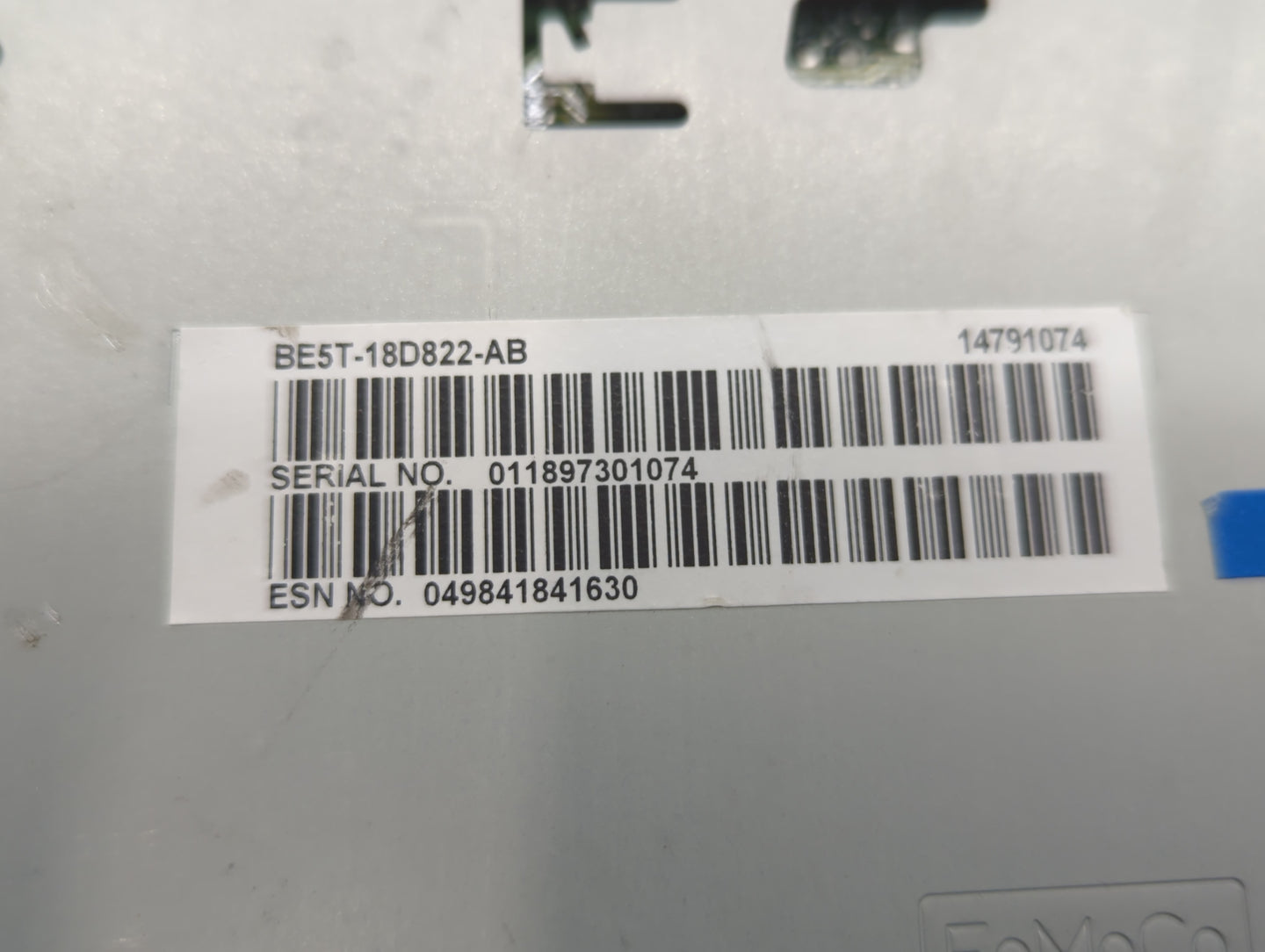 2011-2012 Ford Fusion Radio AM FM Cd Player Receiver Replacement P/N:BE5T-18D822-AB Fits Fits 2011 2012 OEM Used Auto Parts - Oemusedautoparts1.com