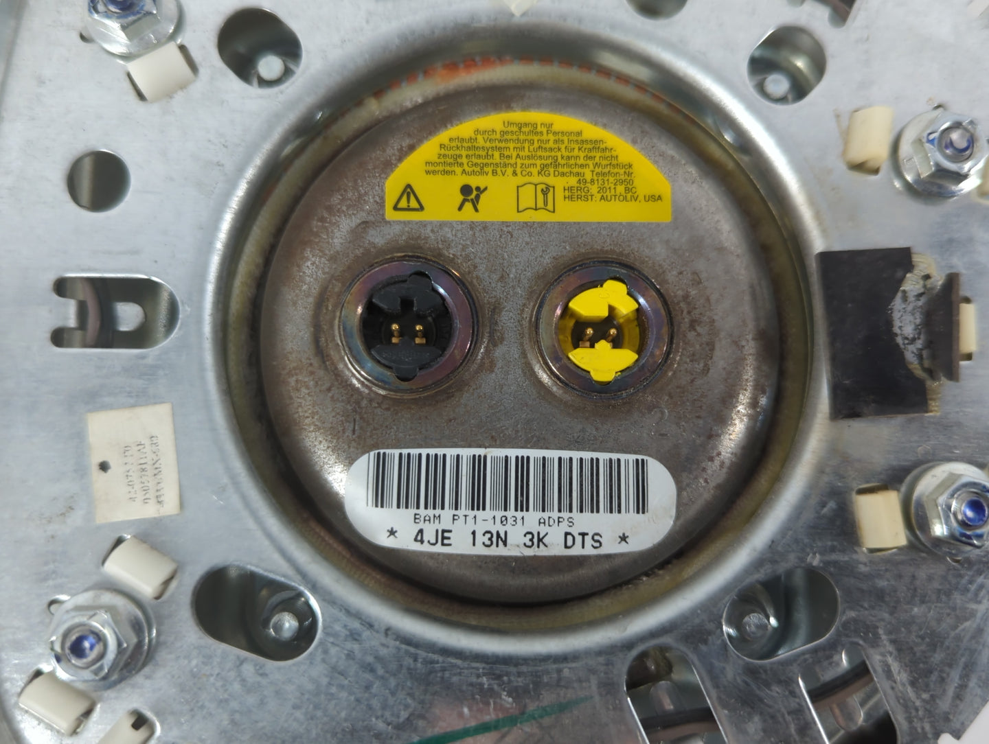 2011 Dodge Journey Air Bag Driver Left Steering Wheel Mounted P/N:P1SL29DX9AC Fits OEM Used Auto Parts - Oemusedautoparts1.com