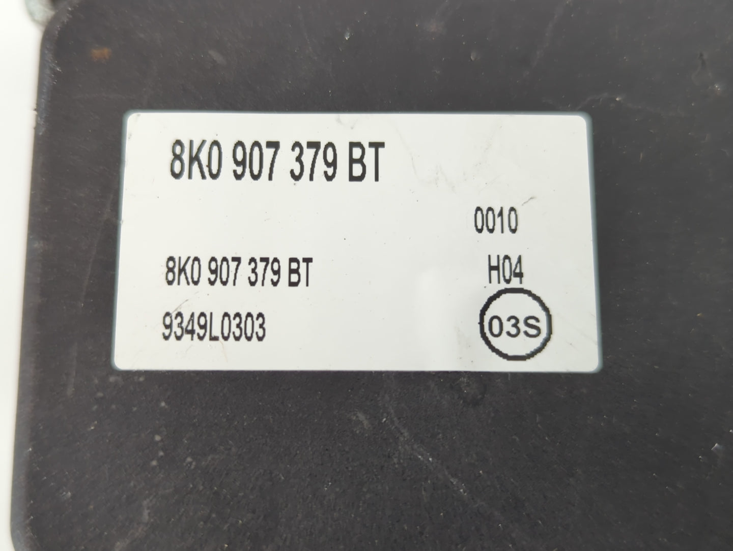 2009-2010 Audi A4 ABS Pump Control Module Replacement P/N:8K0 907 379 BT Fits Fits 2009 2010 OEM Used Auto Parts - Oemusedautoparts1.com