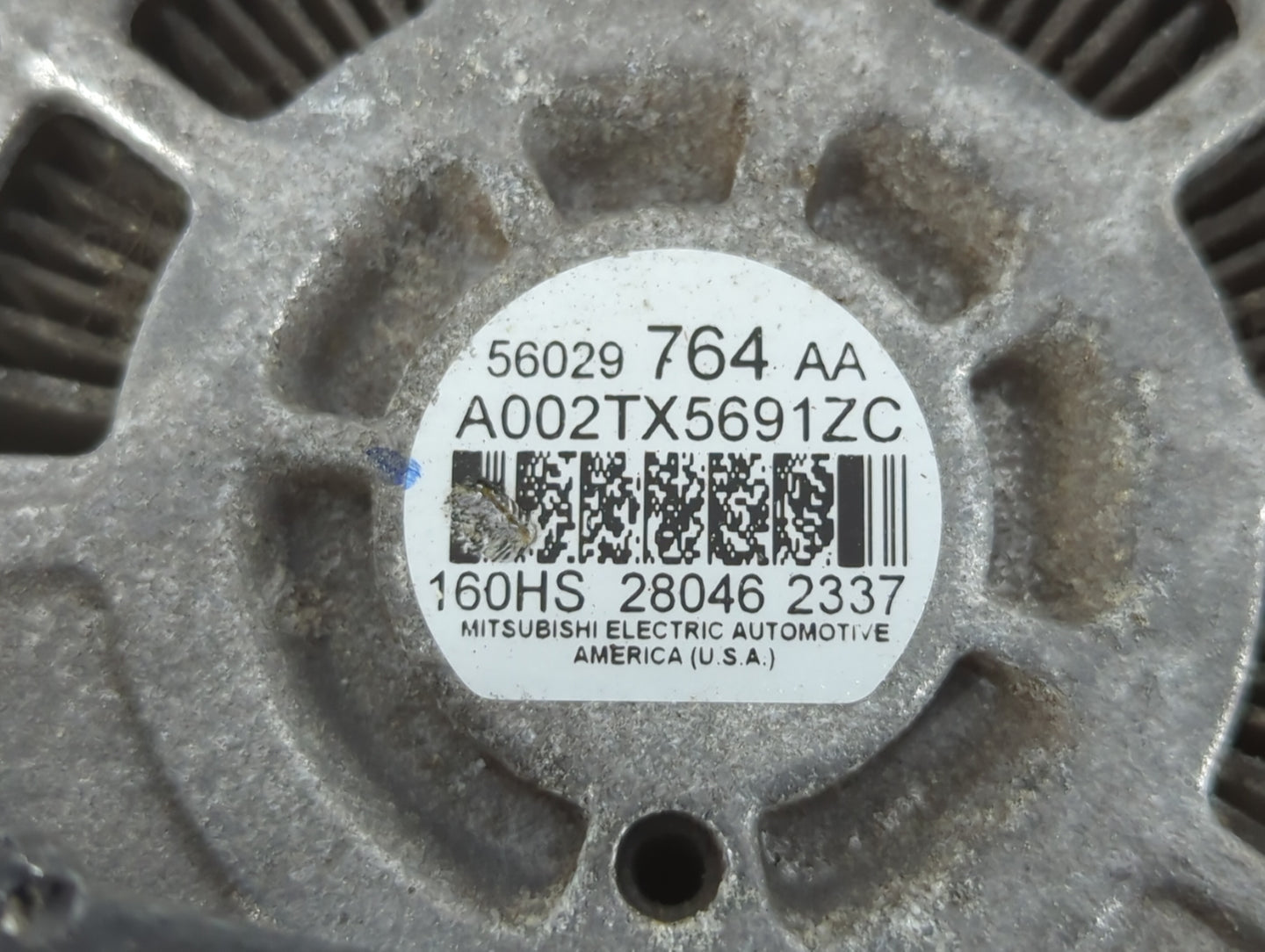 2018 Dodge Ram 1500 Alternator Replacement Generator Charging Assembly Engine OEM P/N:56029764AA Fits OEM Used Auto Parts - Oemusedautoparts1.com