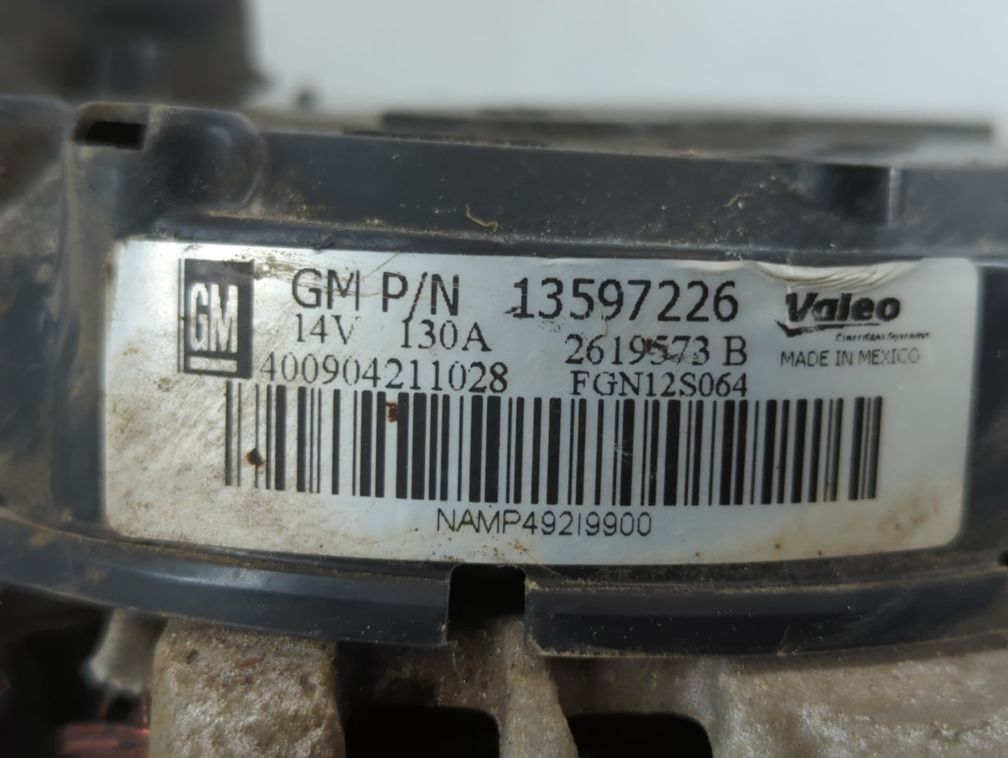 2013-2021 Chevrolet Trax Alternator Replacement Generator Charging Assembly Engine OEM P/N:13597226 Fits OEM Used Auto Parts - Oemusedautoparts1.com