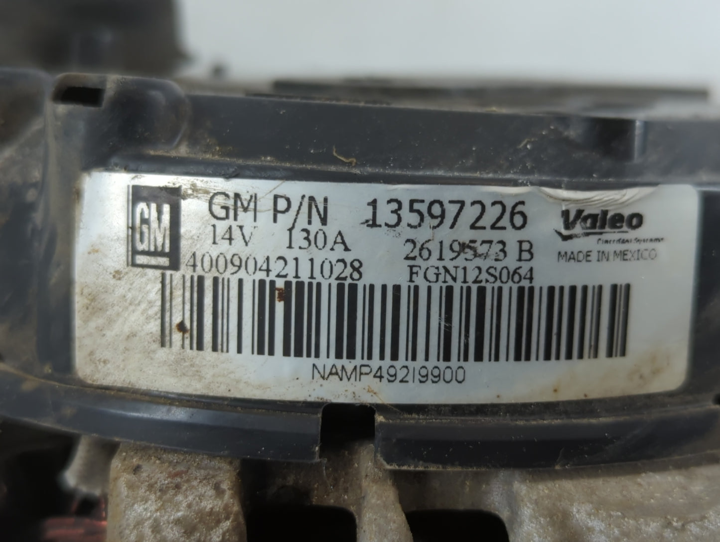 2013-2021 Chevrolet Trax Alternator Replacement Generator Charging Assembly Engine OEM P/N:13597226 Fits OEM Used Auto Parts - Oemusedautoparts1.com