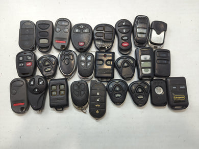 Lot of 25 Aftermarket Keyless Entry Remote Fob MIXED FCC IDS