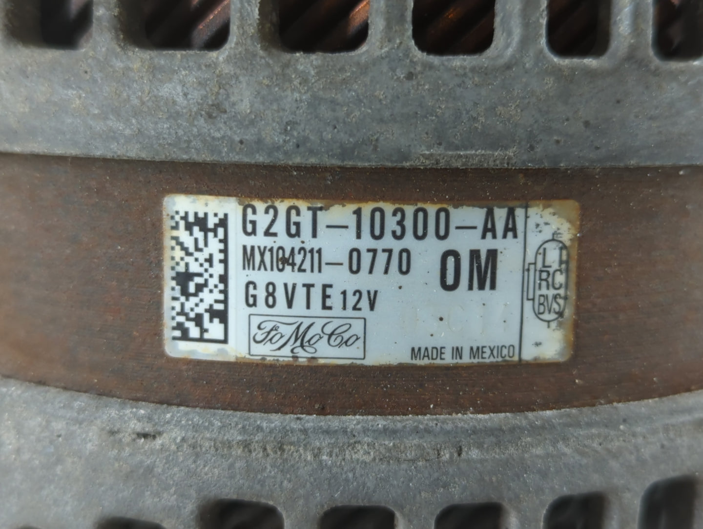 2013-2020 Lincoln Mkz Alternator Replacement Generator Charging Assembly Engine OEM P/N:G2GT-10300-AA Fits OEM Used Auto Parts - Oemusedautoparts1.com
