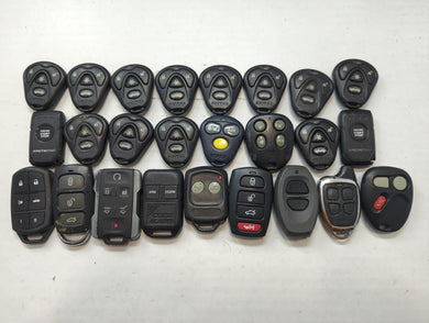 Lot of 25 Aftermarket Keyless Entry Remote Fob MIXED FCC IDS MIXED PART