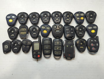 compare product Lot of 25 Aftermarket Keyless Entry Remote Fob MIXED FCC IDS MIXED PART