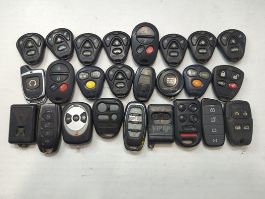 Lot of 25 Aftermarket Keyless Entry Remote Fob MIXED FCC IDS MIXED PART - Oemusedautoparts1.com