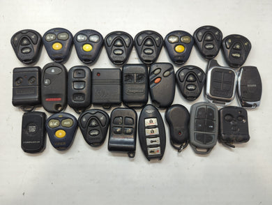 Lot of 25 Aftermarket Keyless Entry Remote Fob MIXED FCC IDS MIXED PART