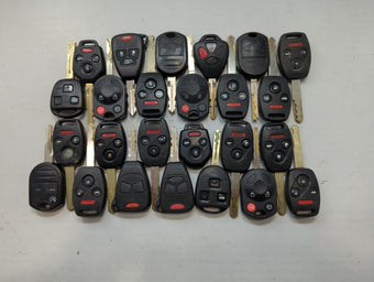 compare product Lot of 25 Aftermarket Keyless Entry Remote Fob MIXED FCC IDS MIXED PART