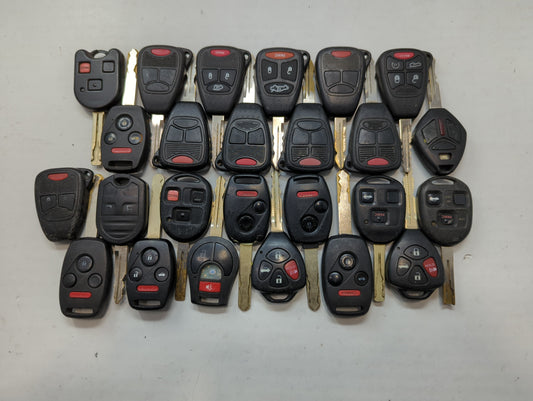 Lot of 25 Aftermarket Keyless Entry Remote Fob MIXED FCC IDS MIXED PART - Oemusedautoparts1.com