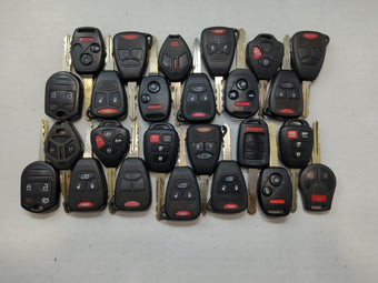 compare product Lot of 25 Aftermarket Keyless Entry Remote Fob MIXED FCC IDS MIXED PART
