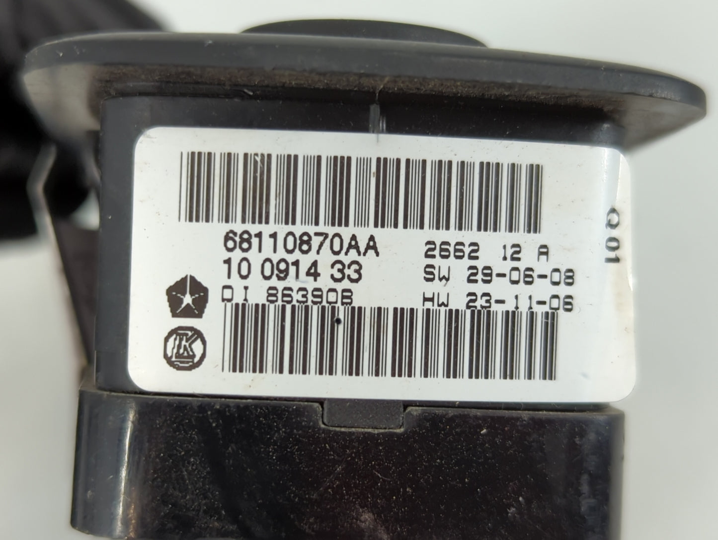 2012 Dodge Caravan Master Power Window Switch Replacement Driver Side Left P/N:68110870AA Fits Fits 2013 2014 2015 2016 OEM Used Auto Parts - Oemusedautoparts1.com