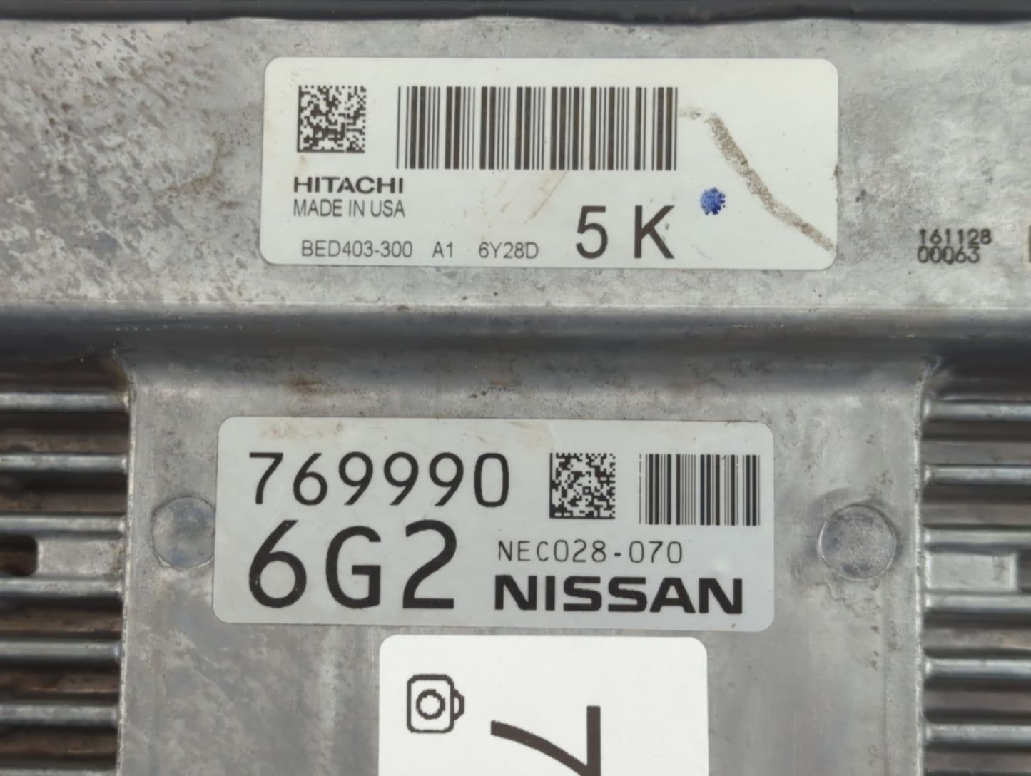 2017 Infiniti Qx60 PCM Engine Control Computer ECU ECM PCU OEM P/N:BED403-300 NEC028-070 Fits OEM Used Auto Parts - Oemusedautoparts1.com