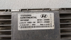 2011-2014 Hyundai Sonata PCM Engine Control Computer ECU ECM PCU OEM P/N:39101-2G668 39111-2G668 Fits Fits 2011 2012 2013 2014 OEM Used Auto Parts