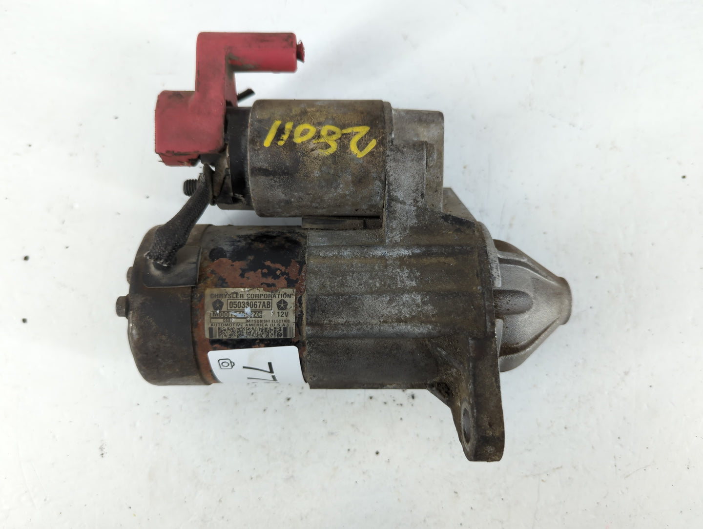 2003-2005 Dodge Neon Car Starter Motor Solenoid OEM P/N:05033067AB Fits Fits 2003 2004 2005 OEM Used Auto Parts - Oemusedautoparts1.com