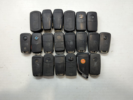 Lot of 24 Aftermarket Keyless Entry Remote Fob MIXED FCC IDS MIXED PART