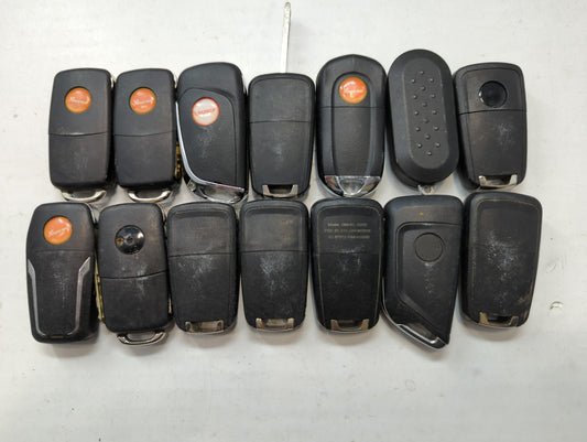 Lot of 14 Aftermarket Keyless Entry Remote Fob MIXED FCC IDS MIXED PART
