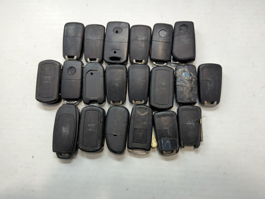 Lot of 24 Aftermarket Keyless Entry Remote Fob MIXED FCC IDS MIXED PART