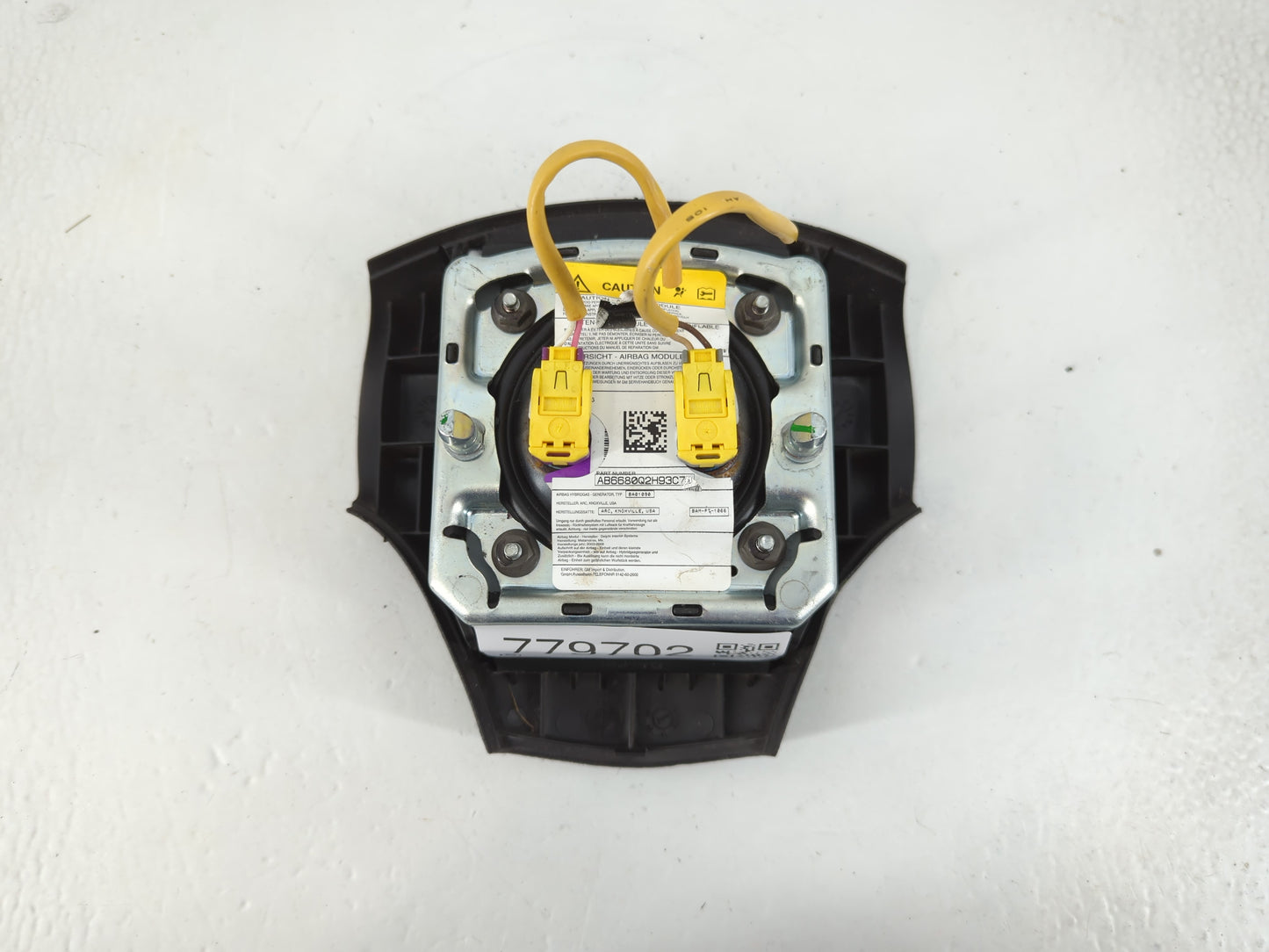 2007-2009 Saturn Aura Air Bag Driver Left Steering Wheel Mounted P/N:AB6680Q2H93C7 Fits Fits 2007 2008 2009 OEM Used Auto Parts - Oemusedautoparts1.com