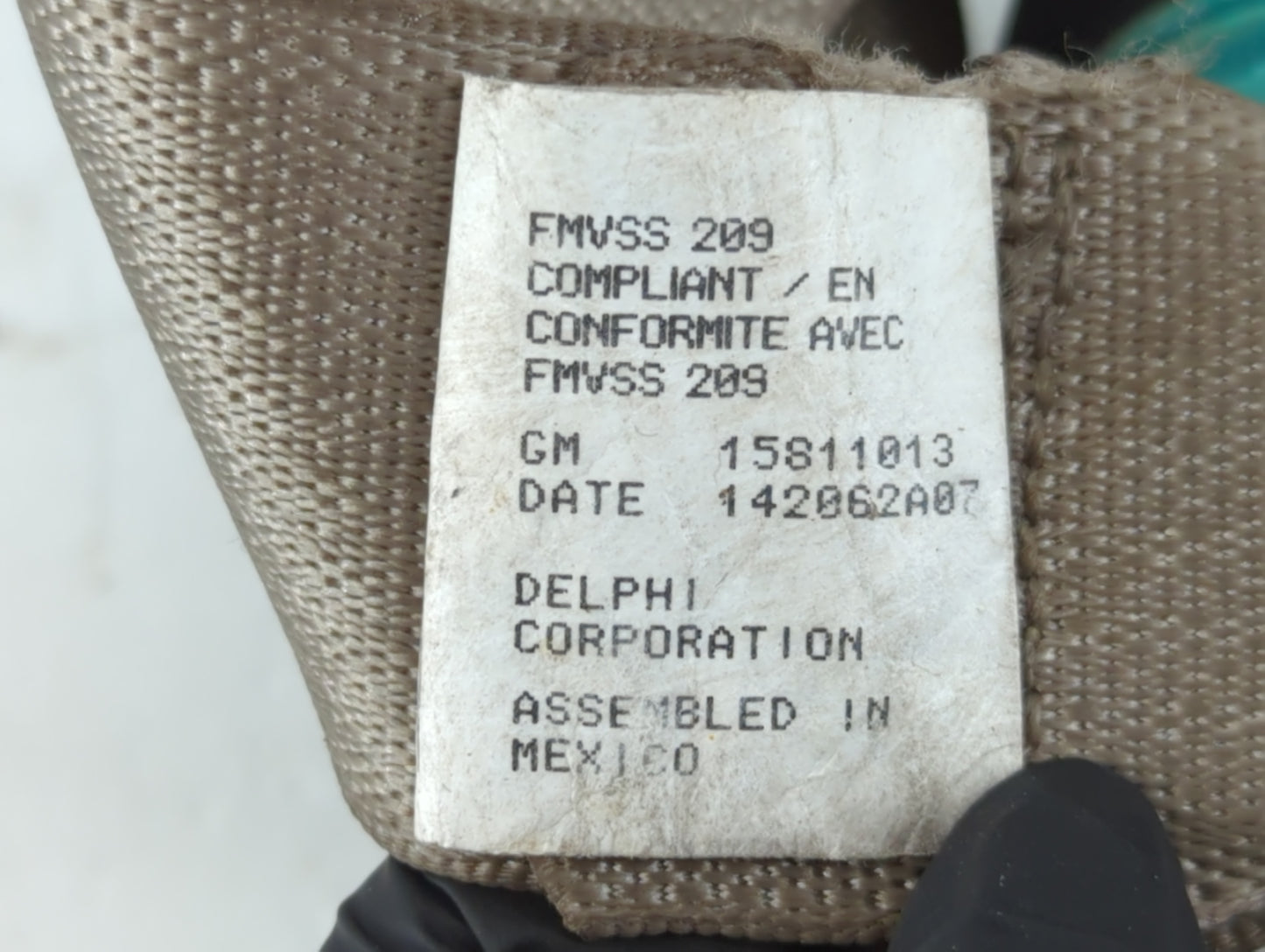 2003-2010 Chevrolet Express 2500 Drvier Front Seatbelt Retractor - Oemusedautoparts1.com